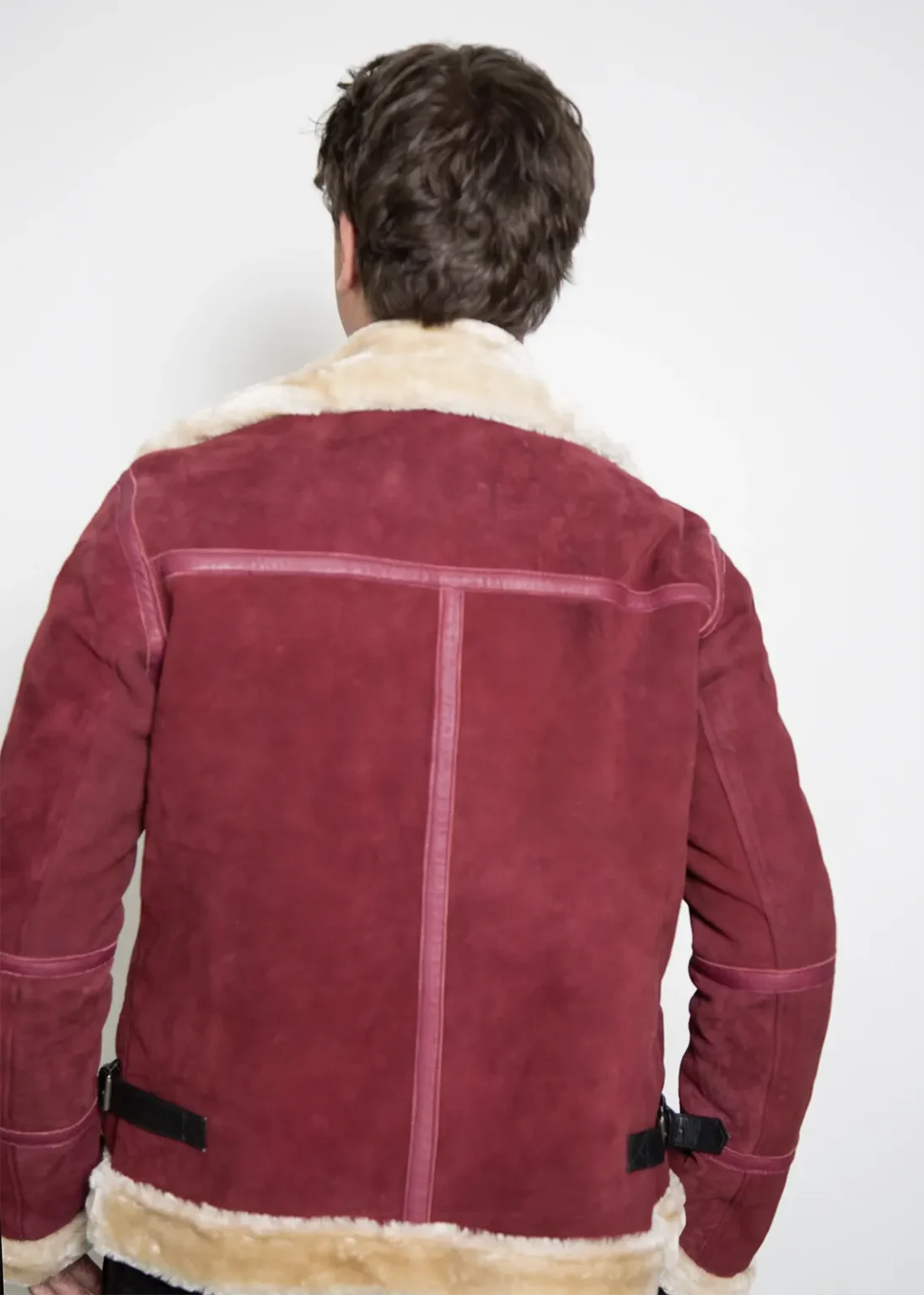 Ryan Reynolds Spirited Christmas Red Suede Leather Jacket